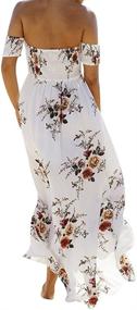 img 2 attached to 👗 SVALIY Women's Clothing: Floral Shoulder Chiffon Wedding Dresses