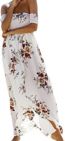 img 3 attached to 👗 SVALIY Women's Clothing: Floral Shoulder Chiffon Wedding Dresses