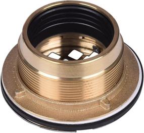 img 1 attached to 🚿 Oatey 42150 NC Brass NO-CALK 2 Inch Shower Drain with Stainless Steel