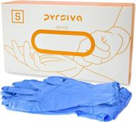 pyrsiva medical nitrile disposable gloves: latex-free 🧤 gloves for cleaning, auto-mechanics, cosmetology, pet care, and more logo