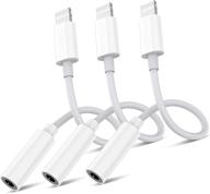 🎧 apple mfi certified 3 pack lightning to 3.5mm адаптер для наушников - iphone 12/11/xr/xs/x/8/7 - поддержка всех систем ios логотип