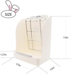 img 2 attached to 🐇 Efficient Vertical Hay Feeder for Chinchilla, Rabbit, and Guinea Pig Cages - Reduce Waste with Durable Plastic 2 Pack by Sikawai