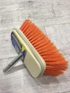 🧼 swobbit marine boat general purpose cleaning tool - 7.5&#34; medium brush in vibrant orange logo