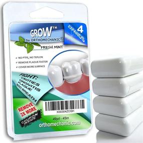 img 2 attached to 🦷 Orthomechanic Mint Expandable Dental Floss - 200 Yards - Pack of 4