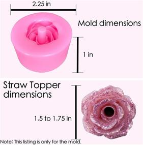 img 2 attached to Flower Straw Topper Silicone Epoxy