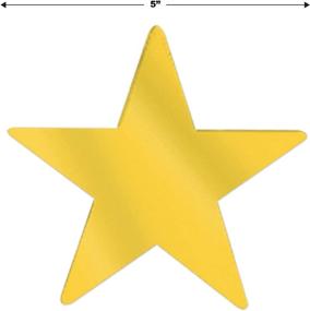 img 2 attached to 🌟 72-Pack of 5-Inch Foil Star Cutouts by Beistle