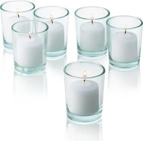 img 2 attached to 72-Pack Unscented White Votive Candles - Long-Lasting 10 Hour Burn Time - Ideal Bulk Candles for Weddings, Parties, Spas, and Decorations