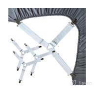 img 1 attached to Raytour Bed Sheet Holder Straps | Enhancing Bedsheet Fasteners for Improved Sheet Stay review by Michelle Langley