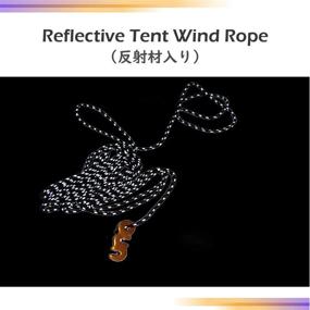 img 2 attached to TRIWONDER Reflective Guyline with Adjuster - Tent Cord Paracord Rope for Outdoor Camping and Tent Packaging