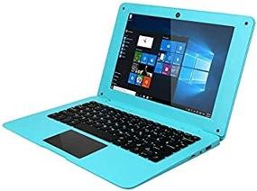 img 1 attached to 10.1 inch Ultra-Thin Laptop with Win10/Office 2010, AtomX5 Z8350 Quad Core, 2G RAM/32GB EMMC, High-spec Performance Notebook (Blue, 2G+HDD 64G capacity)