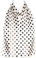 polka white chiffon ladies womens women's accessories and scarves & wraps logo