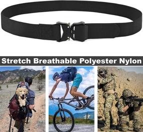 img 2 attached to 👨 DEYACE Tactical Military Non Slip Quick Release Men's Belt Accessories: Enhance Your Style & Functionality