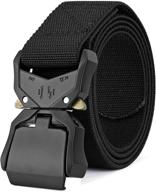 👨 deyace tactical military non slip quick release men's belt accessories: enhance your style & functionality logo