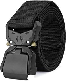 img 4 attached to 👨 DEYACE Tactical Military Non Slip Quick Release Men's Belt Accessories: Enhance Your Style & Functionality