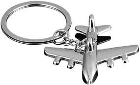 img 1 attached to ✈️ Reizteko Polished Aircraft Airplane Keychain: Sleek and Stylish Aviation Accessory