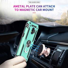 img 2 attached to 📱 LeYi Samsung Galaxy J2 Core/J2 Pure/J2 Shine/J2 Dash Case [2 Pack], Military-Grade Phone Case with Car Kickstand and Tempered Glass Screen Protector for Samsung J2 Core/J2 2019 - Mint