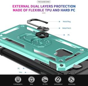 img 1 attached to 📱 LeYi Samsung Galaxy J2 Core/J2 Pure/J2 Shine/J2 Dash Case [2 Pack], Military-Grade Phone Case with Car Kickstand and Tempered Glass Screen Protector for Samsung J2 Core/J2 2019 - Mint