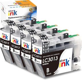 img 4 attached to Starink Compatible Ink Cartridge Replacement for Brother LC3013BK - 4 Packs