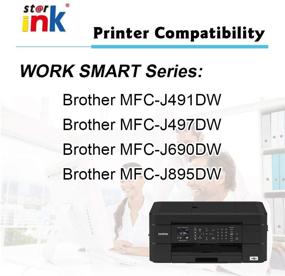 img 3 attached to Starink Compatible Ink Cartridge Replacement for Brother LC3013BK - 4 Packs