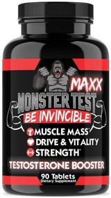 img 3 attached to Monster Test MAXX Testosterone Booster Bundle: Energizing Strength Pack for Men (4-Pack)