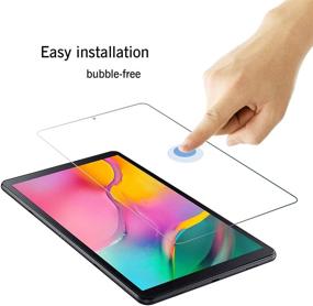 img 3 attached to 📱 Ailun Screen Protector for Galaxy Tab A 10.1 2019 - 2 Pack Tempered Glass, 9H Hardness, Anti-Scratch, Case-Friendly - SM-T510/SM-T515, Ultra Clear