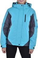 🏔️ swiss alps womens performance winter ski jacket: insulated, waterproof & stylish coat логотип