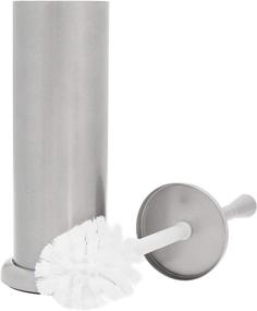 img 4 attached to AmazonBasics Brushed Bathroom Accessory Collection