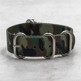 img 2 attached to 🔲 Camouflage Ballistic Watchband by Benchmark Straps