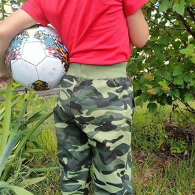 img 2 attached to 👖 Comfortable and Versatile Boys' Jogger Pants: Elastic Waistband, Drawstring, and Soft Cotton Material – Ideal for Sports and Casual Wear