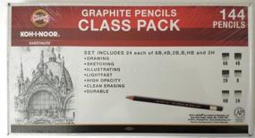 img 2 attached to Набор для класса из 144 карандашей Koh-I-Noor Toison d'Or Graphite - по 12 на ступень (FA1502CP)