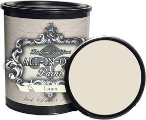 img 1 attached to 🎨 Linen (off white) All-In-One Paint by Heirloom Traditions, 32oz