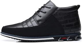 img 2 attached to COSIDRAM High Top Driving Sneakers Business Men's Shoes for Fashion Sneakers