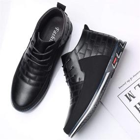 img 1 attached to COSIDRAM High Top Driving Sneakers Business Men's Shoes for Fashion Sneakers