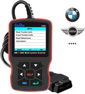 🔧 efficient obd2 diagnostic scanner: creator c501 for bmw mini cooper check engine light epb abs srs logo