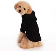 👕 topsoso fashion shop: stylish pet coat for young and large dogs - polyester/cotton dog hoodie with 4 color options and 6 sizes available логотип