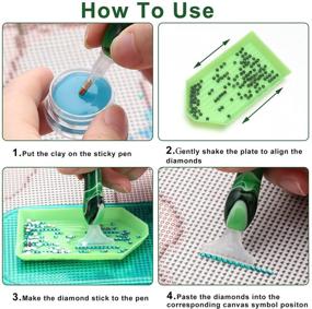 img 1 attached to Diamond Painting Ergonomic Silicone Anti Slip