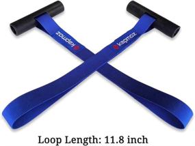 img 1 attached to 🌊 2 Pack Blue Quick Hood Loops Trunk Anchor Kayak Tie Down Straps | Bow Stern Canoe Transport | Secure Lashing Point