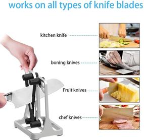 img 1 attached to 🔪 2021 Newest Model: Kitchen Knife Sharpener - Beveled, Polishes Dull, Serrated, and Standard Blades & Chef's Knives - As Seen on TV