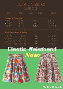 img 3 attached to Girls' Clothing: Floral 🌸 Skirt for Toddlers and Little Girls