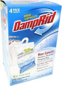 img 3 attached to DampRid Hanging Moisture Absorber Fresh Scent - 4 Packs (16 oz/454g) for Effective Home Moisture Control