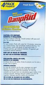 img 1 attached to DampRid Hanging Moisture Absorber Fresh Scent - 4 Packs (16 oz/454g) for Effective Home Moisture Control