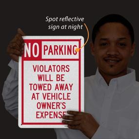 img 1 attached to 🚫 SmartSign Violators Reflective Laminated Protection: Enhanced Safety and Security for Your Property