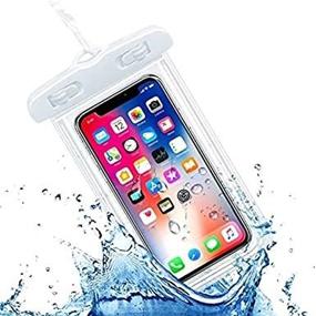 img 2 attached to j.MAEHome Universal Waterproof Pouch Cellphone Dry Bag Case for iPhone 12 Pro Max 11 Pro Max Xs Max XR X 📱 8 7 6S Plus SE, Galaxy S20 Ultra S20+ S10 Plus S10e /Note 10+ 9, White Pixel 4XL: Ultimate Protection for Your Devices