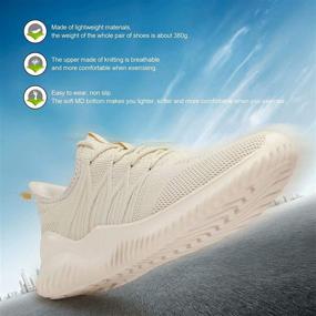 img 3 attached to Mens Slip-on Running Shoes for Walking - Lightweight, Breathable & Casual Soft Sole Trainers