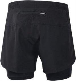 img 1 attached to ARSUXEO Men's 2-in-1 Active Training Running Shorts for Optimal Performance