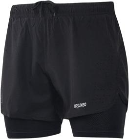img 4 attached to ARSUXEO Men's 2-in-1 Active Training Running Shorts for Optimal Performance