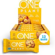 батончики с растительным белком one plant, вкус бананово-орехового хлеба, веганские и без глютена, 12г белка и 1г сахара, безвинные закуски с высоким содержанием белка, 1.59 унций (12 штук) логотип