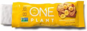 img 1 attached to 🍌 ONE PLANT Protein Bars, Banana Nut Bread Flavor, Vegan and Gluten Free, 12g Protein & 1g Sugar, Guilt-Free High Protein Snacks, 1.59 Oz (12 Pack)