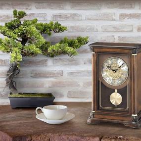 img 3 attached to ⏱️ Seiko Mantel Clock (Model: QXQ008BLH): Enhancing Decor with Timeless Elegance