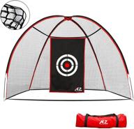 mz mzeat golf practice net: high-quality 10x7ft foldable & portable hitting net for indoor/outdoor use - includes carrying bag! logo